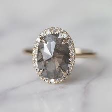 Gray Diamond Ring Inspirational 1 92 Carat Grey Oval Diamond Halo Engagement R Grey Diamond Engagement Ring Grey Diamond Ring Oval Diamond Halo Engagement Ring