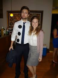 Three Whole Punch Jim And Pam From The Office Halloween Couples Costume Unique Couple Halloween Costumes Office Halloween Costumes Couple Halloween