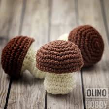 Porcini Mushroom Crochet Pattern Pdf Crochet Mushroom Etsy Crochet Mushroom Stuffed Mushrooms Food Patterns