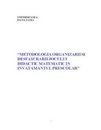 Revezi 1.2.(sarcinile metodicii predãrii matematicii), enumeră cel pu in 5 sarcini. Licenta Metodologia Organizarii Si Desfasurarii Jocului Didactic Matematic In Invatamantul Prescolar Pedagogie 366436