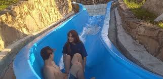 My stupid stepsister gets stuck on the pool slide and I take the  opportunity to fuck her wildly. - XXX Video - inXXX.com
