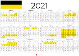 Zur leichteren unterscheidung sind die beiden halbjahre farblich unterschiedlich gekennzeichnet. Kalender 2021 Baden Wurttemberg Zum Ausdrucken