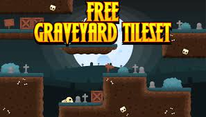 Are there any free 2d game assets on craftpix? Free Graveyard Platformer Tileset Game Art 2d