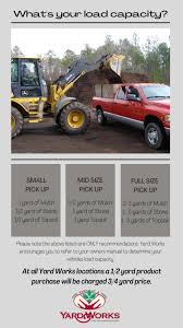In this example, 3 yards x 1 yard x 1/3 yard = 1 cubic yard of dirt. Truck Load Info Yard Works