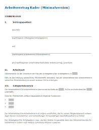 Sie benötigen eine vorlage für einen arbeitsvertrag für einen assistenten nach schweizerischem recht? Kaderarbeitsvertrag Vorlage Zum Download Kader Geschaftsfuhrer