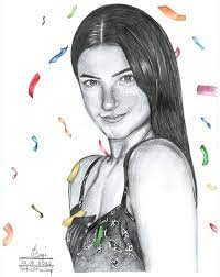 Charli Damelio Drawing Artist Lukizika Fiza Art Art Drawings Sketches Creative Drawing Artist Celebrity Drawings