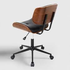 Black Leander Swivel Office Chair V5 40 Off Until 11 26 131 Each Sale Price Office Chair Tufted Office Chair Wooden Office Chair