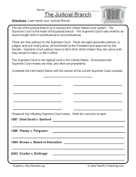 Quickly memorize the terms, phrases and much more. Judicial Branch Worksheet Have Fun Teaching