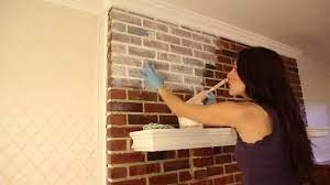 Neutrals with texture, blue and red. How To Whitewash Brick Youtube