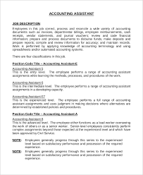 You are the point of contact for the. Free 8 Sample Accounting Job Description Templates In Pdf