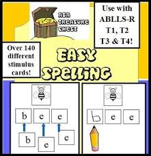 Easy Spelling Activities Use W Ablls R T1 T2 T3 T4 Aba Spelling Activities Word Boxes Word Cards