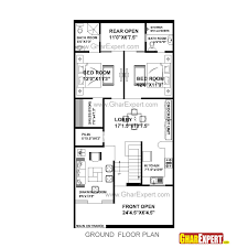 House Plan For 25 Feet By 52 Feet Plot Plot Size 144 Square Yards Home Map Design House Floor Plans House Map