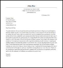 Professional Instructor Cover Letter Sample Writing Guide Resume Now