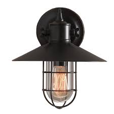 Unbranded Jess 11 In Black Indoor Edison Wall Lamp With Bulb Ld5013 The Home Depot Lamp Wall Lamp Black Sconces