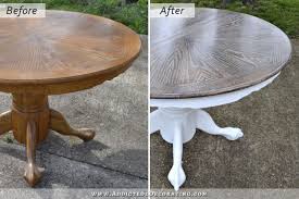 Cerused Oak Dining Table Table Makeover Finished Addicted 2 Decorating Dining Table Makeover Furniture Makeover Kitchen Table Makeover