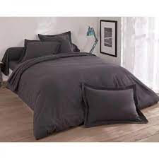 Gardez votre lit chaud pendant cet hiver, effet cocooning. Housse De Couette Flanelle Unie Laureat Gris 3 Suisses