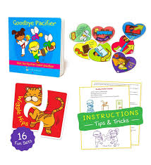 Pacifier Weaning System - Bye-Bye Paci Kit with Book, Cards, Puzzle &  Instructions | Buy Now with Express International Delivery | GoSupps.com