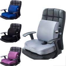 chair cushion 2pcs office car memory foam pillow set spine coccyx protect seat office sofa chair back cushion wai chair cushions office sofa memory foam pillow