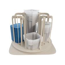 The shelf can hold a cookbook, plastic wrap, or salt and pepper. Storage Container Carousel Organizer Rotating Kitchen Cabinet And Pantry Stackable Bpa Free Food Bowl And Lid Rack System By Chef Buddy Walmart Com Walmart Com