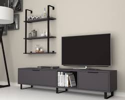 Tv ünitesi modelleri oturma odası dekorasyonuna bambaşka bir hava kazandırıyor. Dmodul Zenon Metal Ayakli Rafli Tv Unitesi 180 Cm Gri Tv Uniteleri Tv Sehpalari Uretici Firma Avantaji Ile Sadece 819 90 Tl