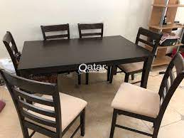 Checkout attractive chair frames & seat shells available at ikea store. Dining Table With 6 Chairs Qatar Living