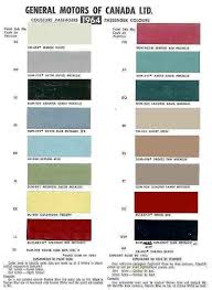 1964 El Camino Color Chart Paint Code Paint Color Codes