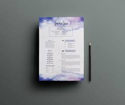 Download resume background stock photos. Creative Cv Template Cover Letter Template Watercolor Background By Chic Templates Thehungryjpeg Com