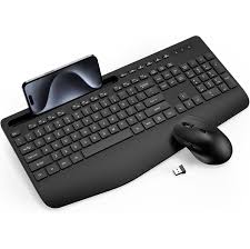 Wireless Keyboard and Mouse Combo Full Size Silent