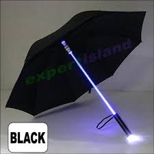 Illuminated Led Umbrella Light Up Safety Futuristic Style Umbrella Expert Island