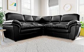 Faux leather adds an edge or sophistication that other material do not in the same way. Rochester Black Leather Corner Sofa Furniture And Choice