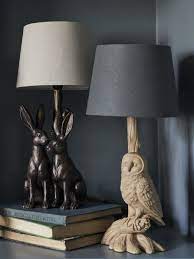 these animal lamps look most stylish in twos or threes play about with different coloured lampshades to keep it quirky and cool animal lamp lamp bedroom lamps