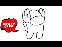 How To Draw Among Us Easy Drawings Youtube