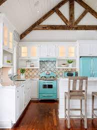 15 Retro Kitchen Ideas That Will Take You Back In Time Beach House Interior Design Beach House Kitchens Home Kitchens