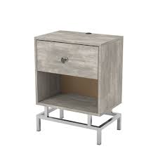 This compact side table is designed for bringing the most convenience to your house and simplifying your life. Brama Open Shelf End Table With Usb Port Homes Inside Out Target