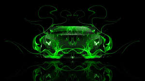 Lamborghini Gallardo Front Green Fire Abstract Car 2014 Hd Wallpapers Design By Tony Kokhan Www El Tony Com Jpg 1920 1080