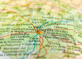 Seville (/ s ə ˈ v ɪ l /; Geographische Karte Des Europaischen Landes Spanien Mit Sevilla Stadt Stockfoto Bild Von Spanien Spanisch 95892650