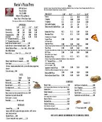 Menu Of Maria S Pizza Peru In Peru Il 61354 Menu Sub Sandwich Shops Good Pizza