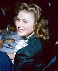 Luminous, radiant, wholesome Ingrid Bergman, my favorite actress. Part of  her charm was her naturalness and, although she had an authentically  stripped-down and frank appearance, Hollywood also constructed and sold  this naturalness.