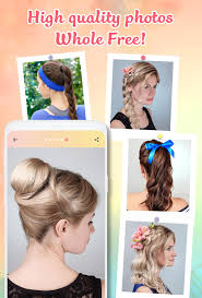 The hairstyles and haircuts app has the catalog features more than 1000 types of haircuts style. Hairstyle App Hairstyles Step By Step For Girls For Android Apk Download