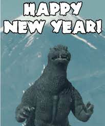 Gameraboy Gojira Wishes You All A Happy New Year Godzilla Japanese Monster Movies Movie Monsters