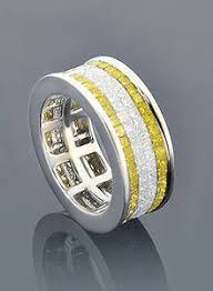 Mens Wedding Band With Yellow Canary And White Diamonds Mensweddingring Men Diamond Ring Mens Diamond Jewelry Mens Wedding Bands