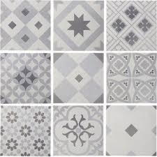Leroy merlin supports people all around the world improve their living environment and lifestyle, by helping everyone design the home of their dreams and above all, to achieve it. Carrelage Interieur Gatsby Artens En Gres Gris Et Blanc 20 X 20 Cm Imitation Carreaux De Ciment Carreaux Ciment Carreau De Ciment