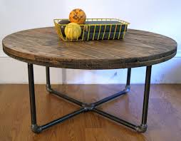 Multi coloured old boat wood style spool coastal coffee table 61 cm x 61 cm diameter 3 sleek silver grey metal hairpin legs made to order. 30 Diameter Reclaimed Wood Spool Coffee Table Reserved 320 00 Wooden Spool Tables Coffee Table Wood Diy Coffee Table
