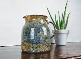 Ceramic Pitcher Stoneware Pitcher Decorative Pitcher Etsy Ceramic Pitcher Stoneware Ceramics