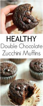Healthy Double Chocolate Zucchini Muffins Ambitious Kitchen Recipe Chocolate Zucchini Muffins Healthy Chocolate Food