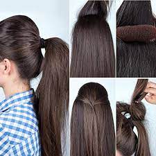 A center part helps bump up flat hair by evening the playing field and distributing volume to both sides evenly. Pack Of 8 Bump It Up Volume Hair Basic Set Styling Insert Braiding Tool Hair Bump Up Comb Clip Sponge Bun Hair Pad Accessories For Women Girls Diy Hairstyle Amazon De Beauty