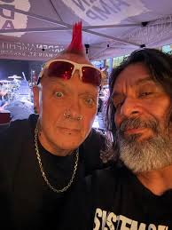 Labradoodle in California with a mohawk