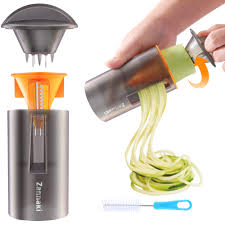 You can use the spiralized zucchini raw or cooked in all kinds of recipes. Zannaki Spiralizer Pasta Noodle Maker Spiral Zucchini Spaghetti Potato Cutter Vegetable Slicer Apple Peeler Cleaning Brush Kitchen Tool For Health Diet Food Walmart Com Walmart Com