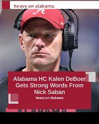 Kalen DeBoer, the new head coach of Alabama, shares some inspiring words  from his predecessor, Nick Saban ahead of the Georgia Bulldogs clash. "I'm  sure if you do what he advised, we'll