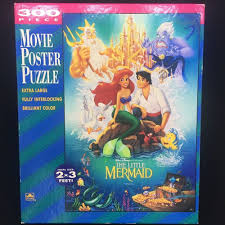 $11.99 golden disney 101 dalmations movie poster 300 piece puzzle cruella deville dogs. The Little Mermaid Disney Banned Cover 300 Piece Puzzle Movie Poster Ariel 2 X3 Disn Little Mermaid Movies The Little Mermaid Movie Poster The Little Mermaid